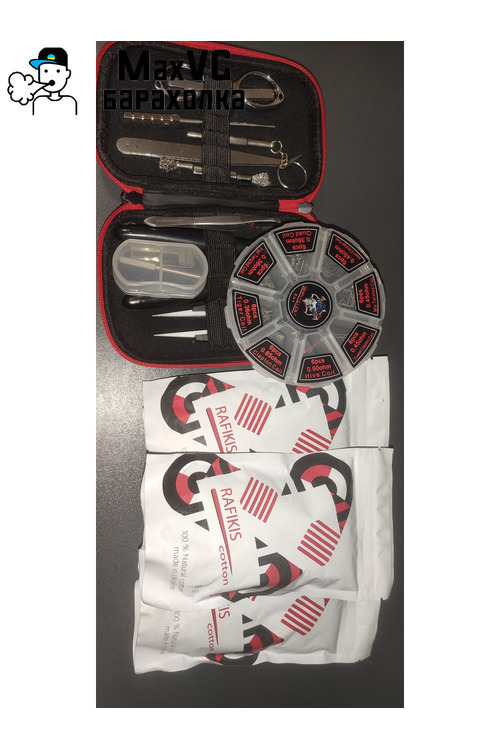 Набір інструментів для вейпа, вата змінні  койли